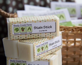 Laundry Stain Remover, Vegan laundry Stain stick - All Natural - Shady Creek Farm