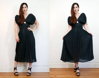 Vintage Indian Grecian Backless Cotton Gauze Dress Boho Dress Hippie Dress Ethnic Gauze Cotton Dress 70s