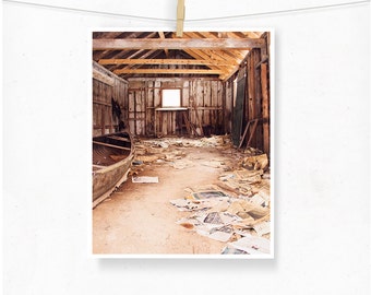 Decay Photography, Abandoned Barn, Rural Decay, Window, Barn Photograph, Urbex, Brown Decor, Rustic, Rural Art, Cottage, Forgotten Place