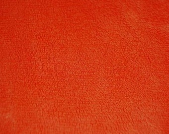 Minky Smooth Orange Fabric