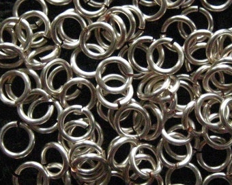 Jump Rings 200 -- 18 ga 3.5mm Handmade Non Tarnish Silver Chainmaille chain mail
