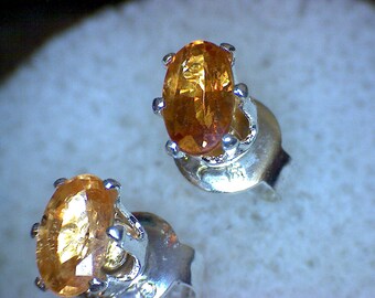Stunning Spessartite Garnet Earrings