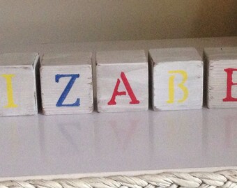 Wooden Name Blocks - Letter Blocks