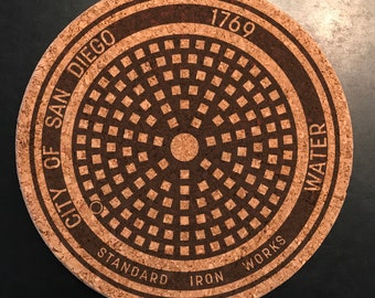 Manhole cover Trivet: San Diego, California
