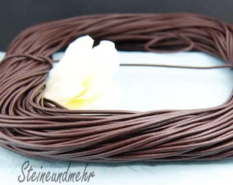 1m Leather strap Ø2 brown art. 3172