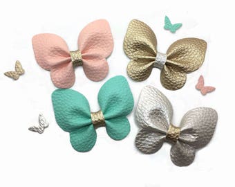 Faux Leather butterfly, Die Cut Butterfly, DIY leather Butterfly, Headband Supplies.