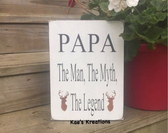PAPA/ grandpa gift/ Father's Day gift/ wood sign