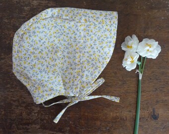 12-18 month sunny floral bonnet