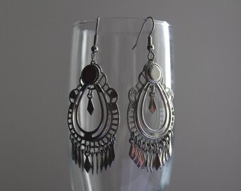 Re-purposed Silver Chandelier Earrings