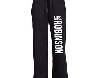 sweatpant fleece boyfriend pant bridal date bride bridesmaid
