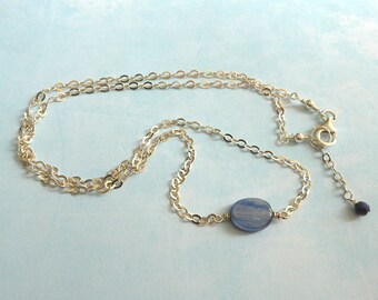 Delicate Necklace, Layered Necklace, Silver Chain Necklace, Silver Petal Necklace, Sterling Silver Necklace, Silver Necklace, Charm Necklace