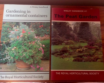 Vintage Gardening Books. RHS Wisley Handbooks. 1980's.