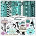 Dance Digital Scrapbook Kit w Ballet, Jazz, Tap Dance Clip Art & Rhinestone Alpha for Birthday Cards, Invitation, Instant Download