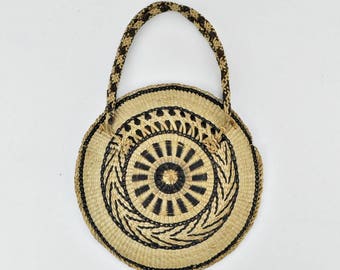Vintage Woven Straw Purse Makes Great Wall Hanging Straw Basket Wall Decor Boho Decor