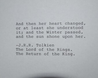 Gone With The Wind Hand Typed Typewriter Quote No I