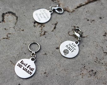 Progress Keeper or Stitch Marker for Knitters