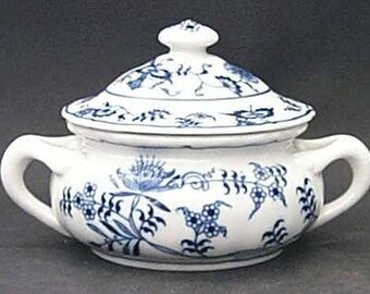 Blue Danube Covered Soup Bowl