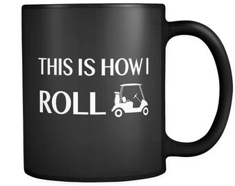 Golfer Gift, Golfer Mug, Funny Golfing Gift, Unique Golfing Mug, Golf Black Mug, Golf Gifts, Golfer Birthday Gift, Gift for Golfer #a086