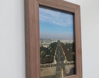 Hand made walnut picture frame