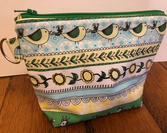 Notion Bag, knitting notion pouch Zippered Crochet Bag, Zipper Project Bag, Knitting Bag, makeup bag