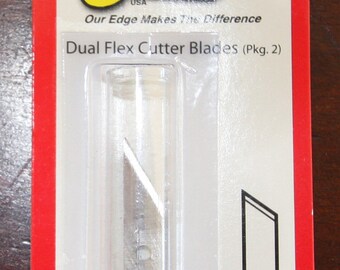 2 pack replacement blades for the dual flex cutter knife