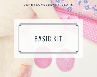 Basic teddy bear kit by Jenny Lee of Jennylovesbenny Bears - make your own bears