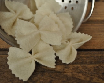 Felt Bow-Tie Pasta (Farfalle) - Felt Food for Pretend Play