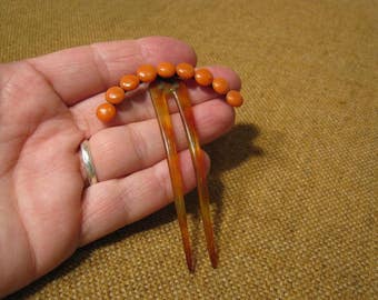 Wonderful Antique Georgian Coral Hair Tiara Comb 9.2 Grams.