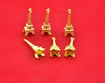 Golden Eiffel tower Charms -20pcs Golden Paris Eiffel Tower Charm Pendants -23*9mm --G00162
