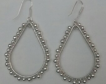 Large Silver Teardrops (#32)