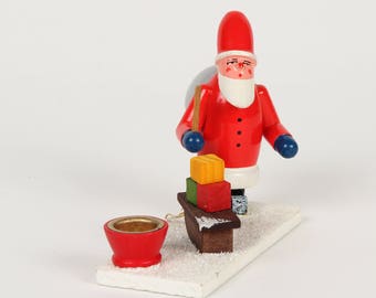Erzgebirge Weihnachtsmann geschnitzt vintage DDR