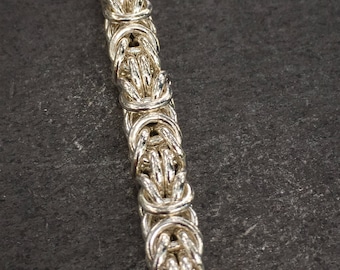 Sterling Silver Byzantine Bracelet
