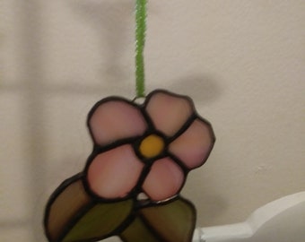 flower stained glass suncatcher