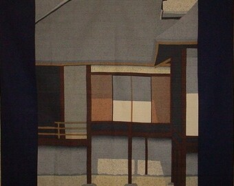 Masao Ido 'Katsura Rikyu' Furoshiki Japanese Fabric Cotton 105cm w/Free Insured Shipping