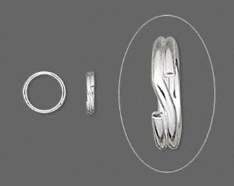 Sterling Silver Split Ring - 7 mm - 50 PCS - Split rings for jewelry design and repair - .925 Sterling Silver Split Rings