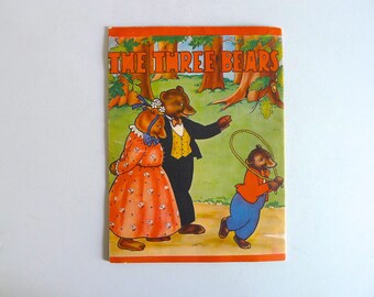 Vintage 1940s The Three Bears Story Book