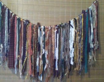 Boho garland wall hanging