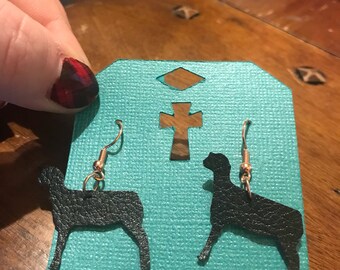 Black sheep earrings