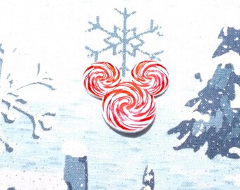 Candy Cane Mickey Mouse Pin