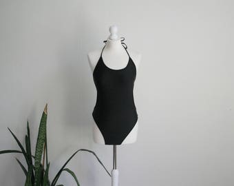 Vintage black one piece swimsuit