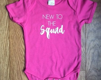 New to the Squad, Onesie, Baby Girl