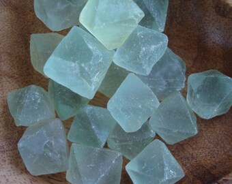 Green Fluorite Octahedron Crystals R33