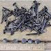 50 Rose Head nails, 1" inch long, rustic vintage antique look, decorative black color, square forged wrought iron ~50*140.4