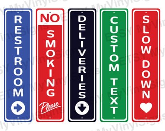 Vertical sign | Etsy