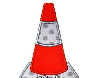 Instant Download Safety Cone Embroidery Applique Design 4x4, 5x7 and 6x10