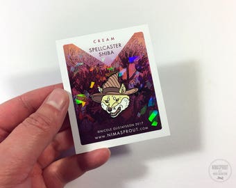 Spellcaster Shiba - Cream - Enamel Pin
