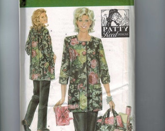 Misses Sewing Pattern Simplicity 4746 Misses Hobby Coat Pants Bag Plus Size 6 8 10 12 14 16 UNCUT