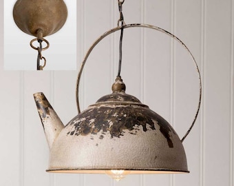 Kettle Pendant Lamp, farmhouse lighting, restaurant lighting, dining room lighting