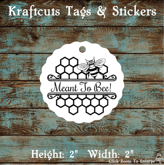 Meant to Bee Favor Tags #680 - Quantity: 30 Tags