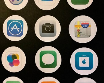 Precut Iphone Icons - Edible images for cakes, cupcakes and cookies
